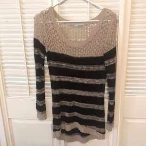 Maurices Knit Striped Sweater Size Medium